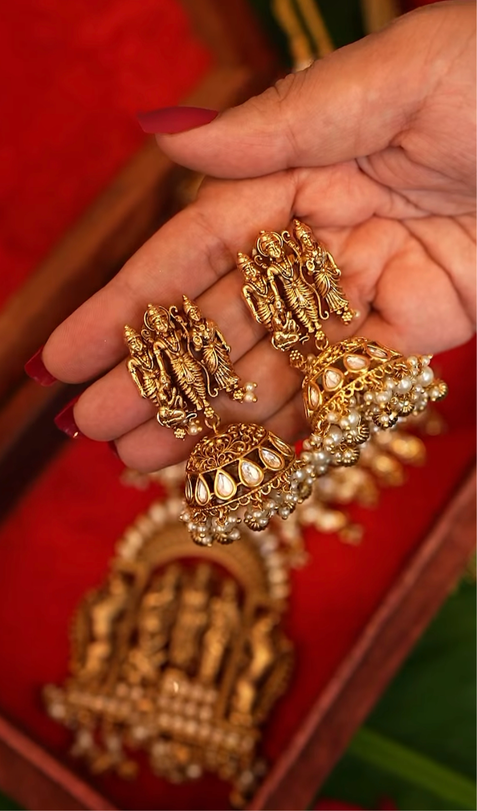 Ram parivar Kundan jhumka
