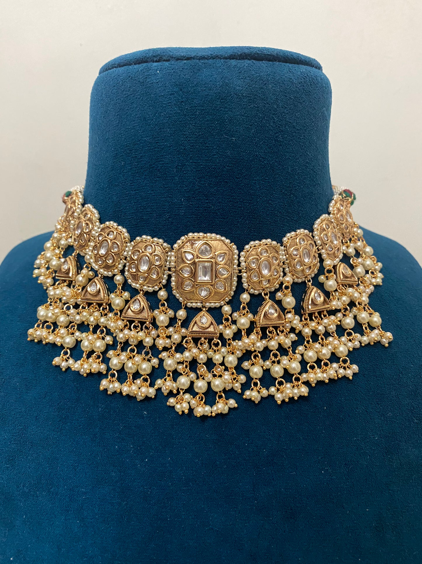 Padmaja kundan necklace set
