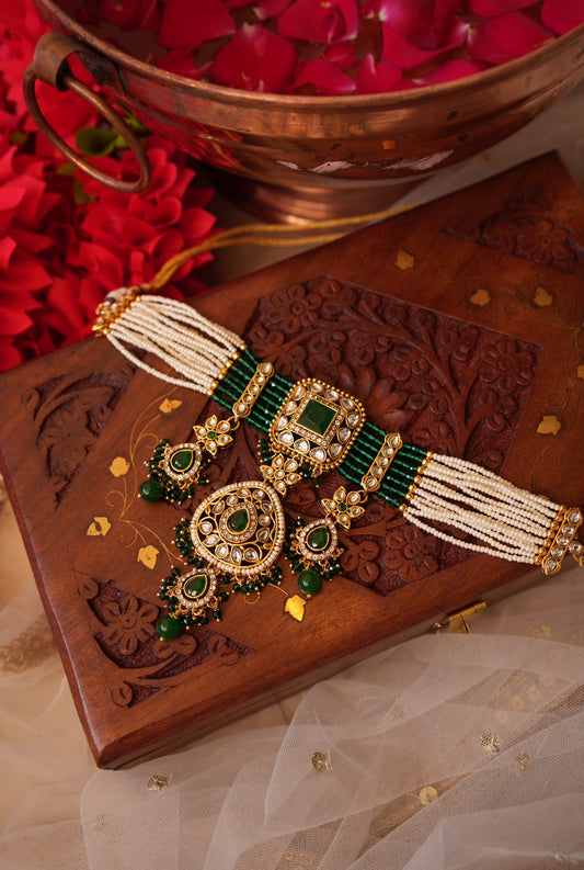 Rashi Kundan choker set